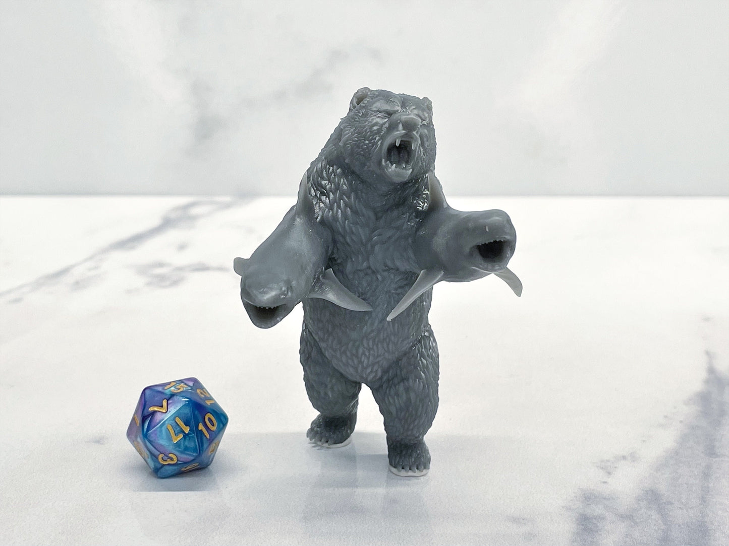 Sharkenbear Miniature  | RPG Minis | D&D | DND | RPG | Tabletop Gaming |  From Yasashii Kyojin Studios