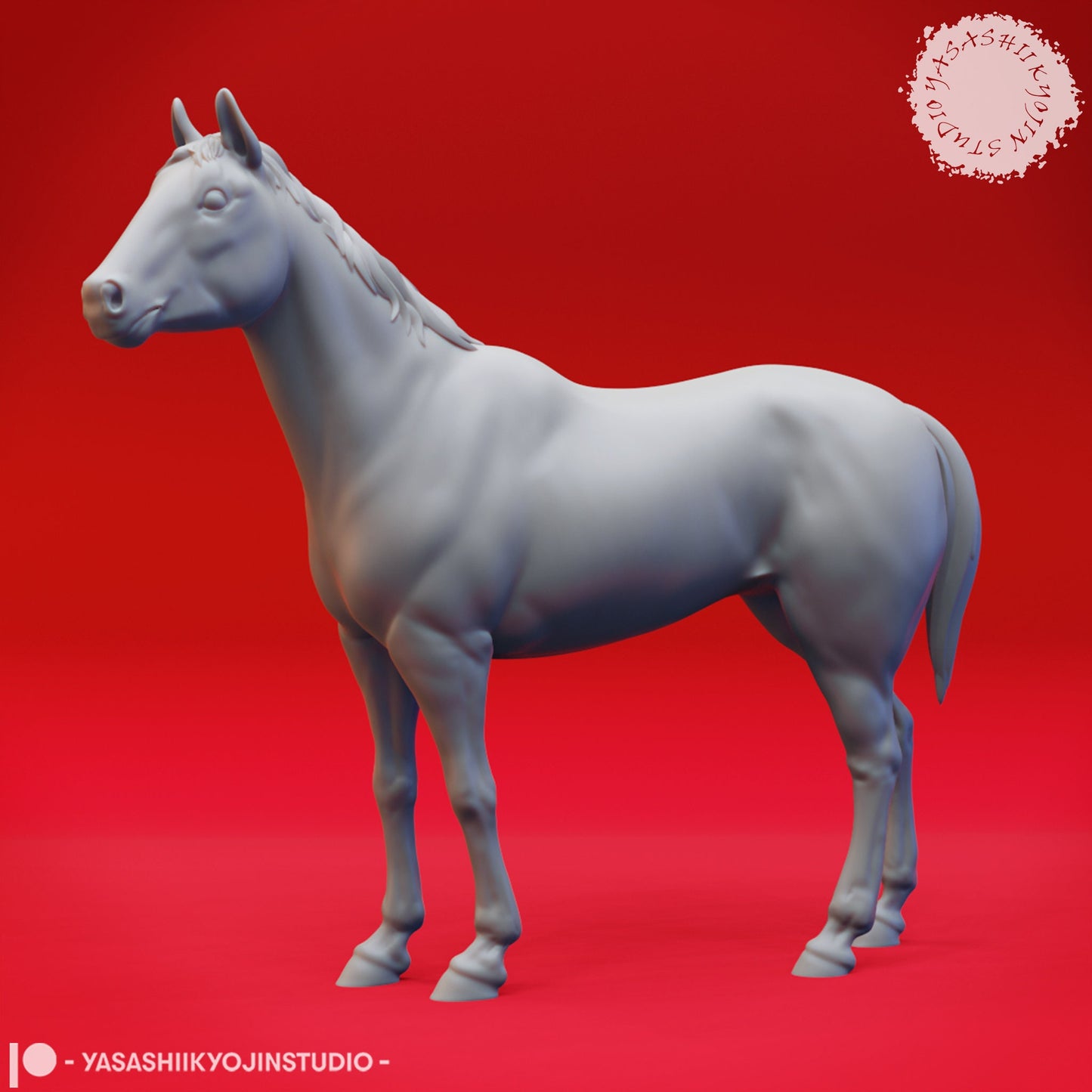 Unicorn/Horse Collection Miniatures (6)  | RPG Minis | D&D | DND | RPG | Tabletop Gaming |  From Yasashii Kyojin Studios