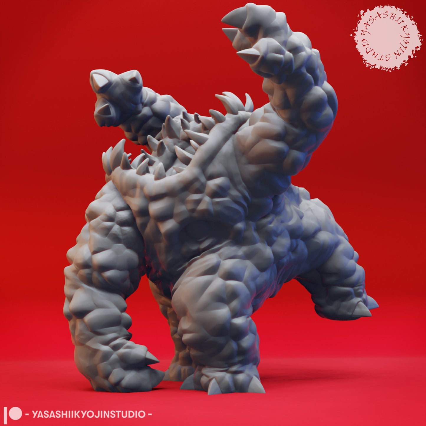 Xorn (Earth Elemental) Miniature  | RPG Minis | D&D | DND | RPG | Tabletop Gaming |  From Yasashii Kyojin Studios