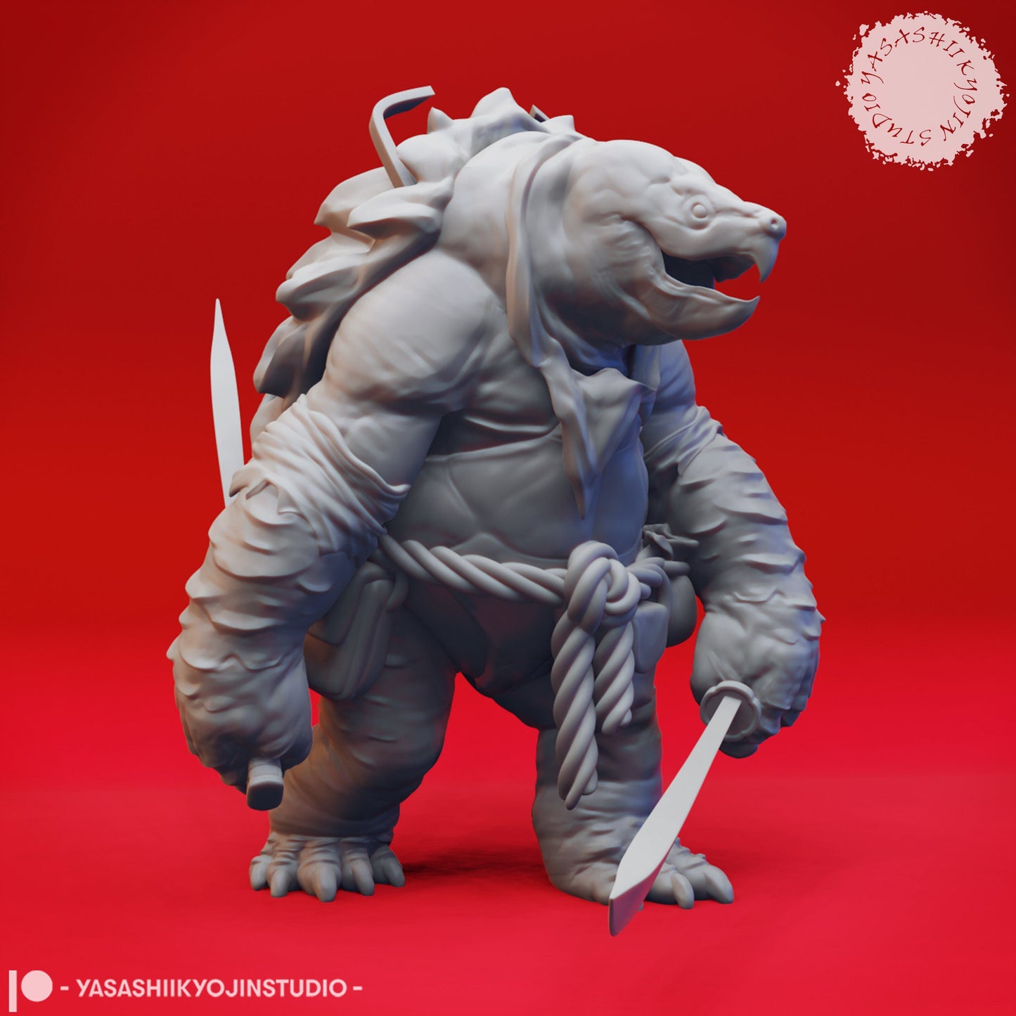 Ninja Tortles Collection (4 Miniatures)  | RPG Minis | D&D | DND | RPG | Tabletop Gaming |  From Yasashii Kyojin Studios