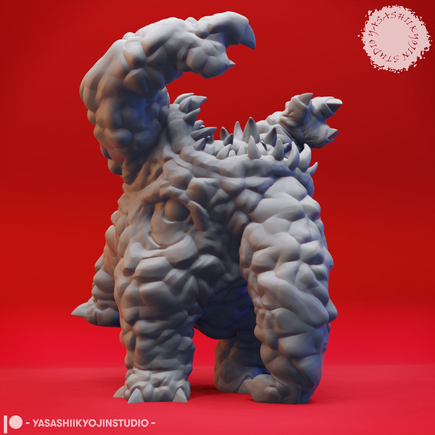 Xorn (Earth Elemental) Miniature  | RPG Minis | D&D | DND | RPG | Tabletop Gaming |  From Yasashii Kyojin Studios