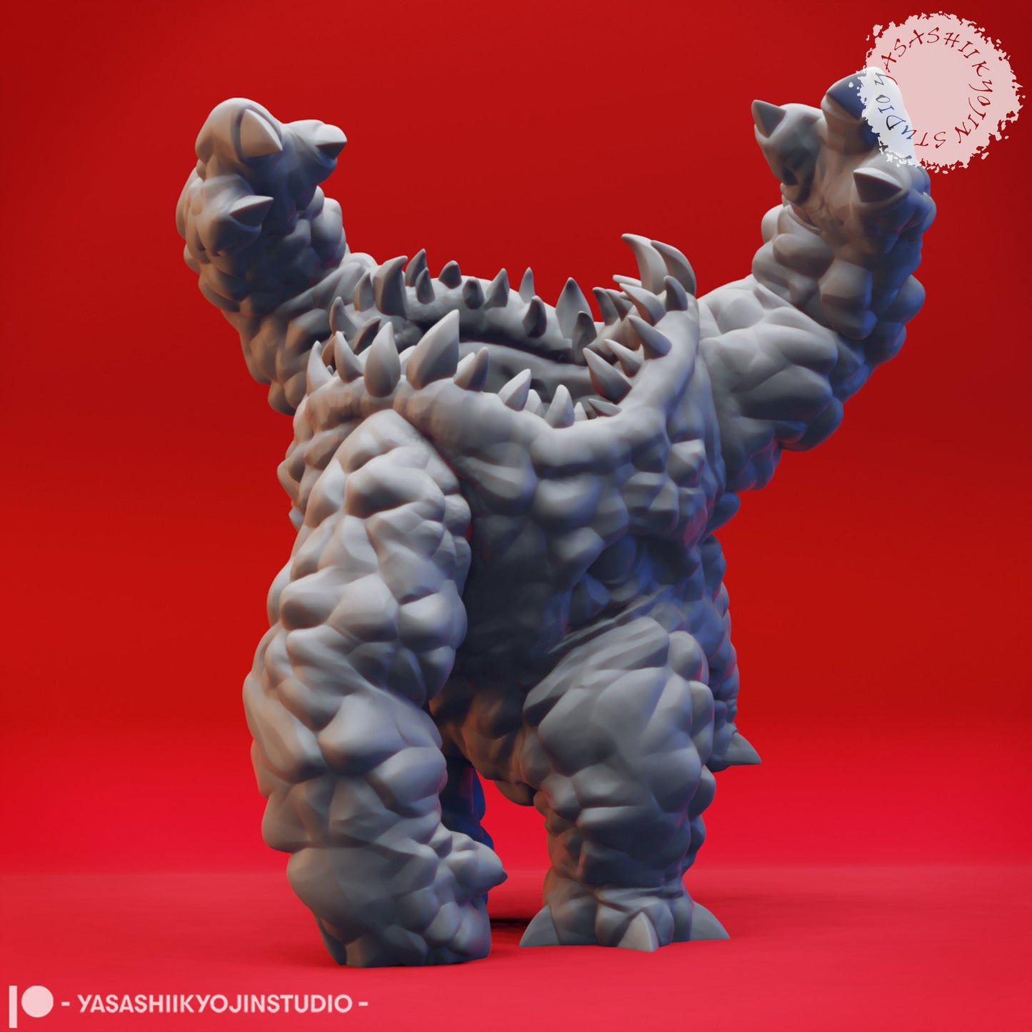 Xorn (Earth Elemental) Miniature  | RPG Minis | D&D | DND | RPG | Tabletop Gaming |  From Yasashii Kyojin Studios