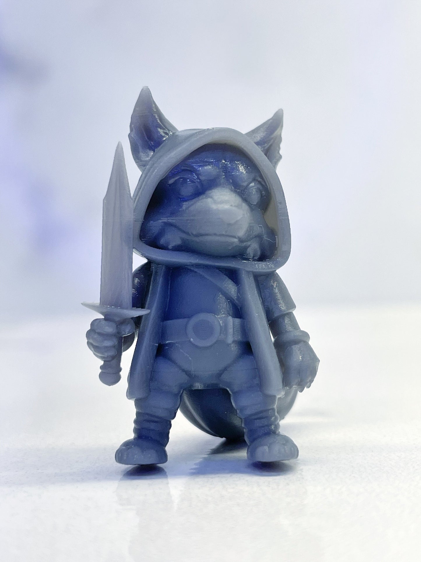 Wolf Rogue Miniature | D&D Dog Lupine Miniature | DnD Fox | RPG Dog |DND Fighter Miniature | RPG Barbarian | Tabletop Game Figurine