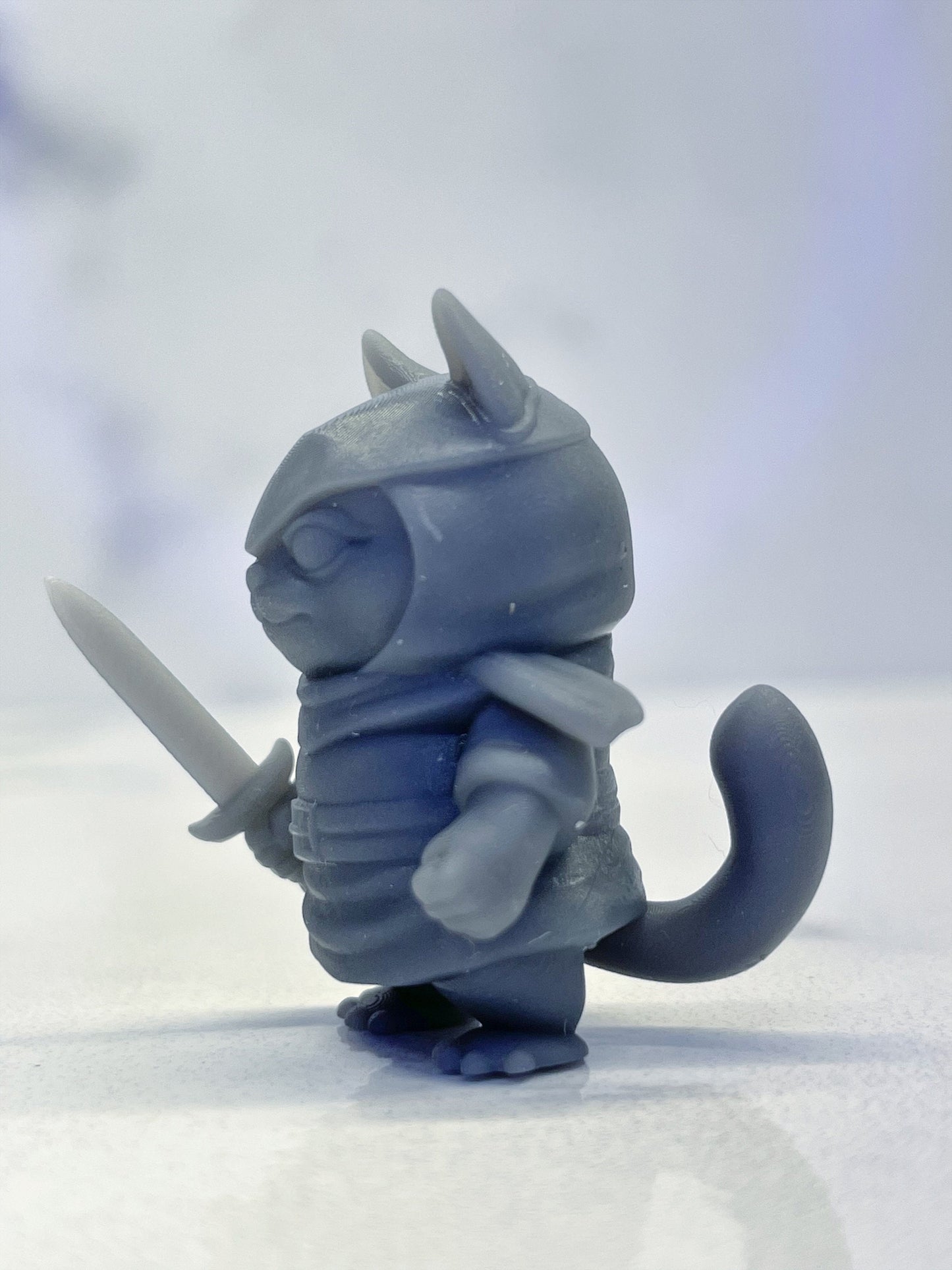 Cat Rogue Miniature | D&D Cat Feline Miniature | DnD Catfolk | RPG Kitty |DND Fighter Miniature | RPG Barbarian | Tabletop Game Figurine