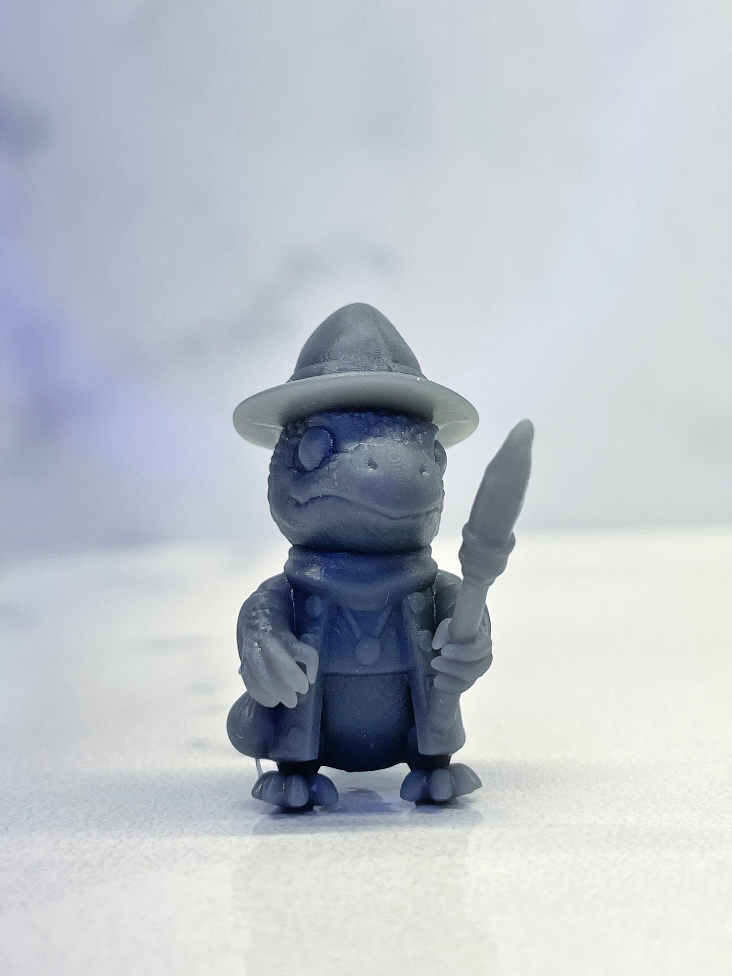 Lizard Wizard Miniature | D&D Lizardfolk Miniature | DnD Lizard Druid | RPG Dragonborn | DND Warlock Miniature | RPG Sorcerer