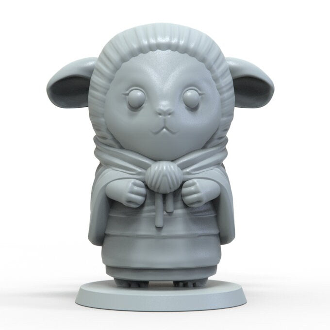 Sheepfolk Monk Miniature | D&D Caoraa Miniature | DnD Sheep | RPG Lamb | DND Monk Miniature | RPG Druid | Tabletop Game Figurine