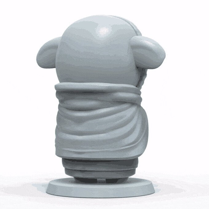 Sheepfolk Monk Miniature | D&D Caoraa Miniature | DnD Sheep | RPG Lamb | DND Monk Miniature | RPG Druid | Tabletop Game Figurine