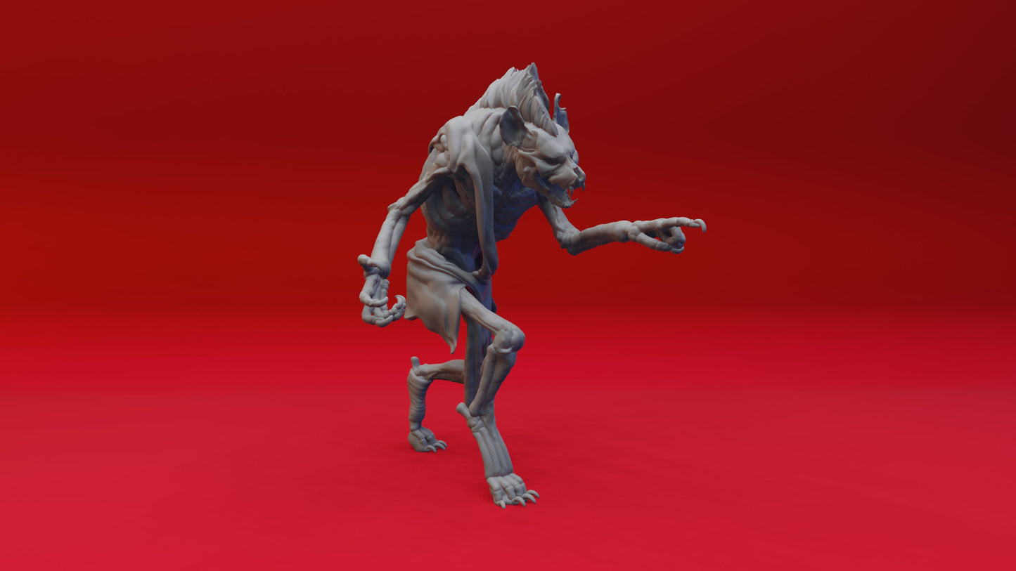 Witherlings Collection Miniatures | RPG Gnolls | D&D Gnoll | DND Witherlings | RPG Enemies | Tabletop Gaming | Skeletal Gnolls