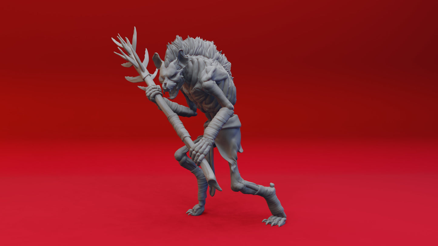 Witherlings Collection Miniatures | RPG Gnolls | D&D Gnoll | DND Witherlings | RPG Enemies | Tabletop Gaming | Skeletal Gnolls